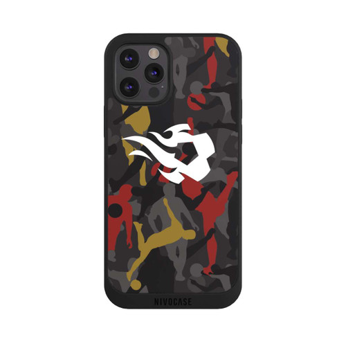 Apple iPhone 12 Pro Max NIVOpure Camouflage des flammes rouges belges