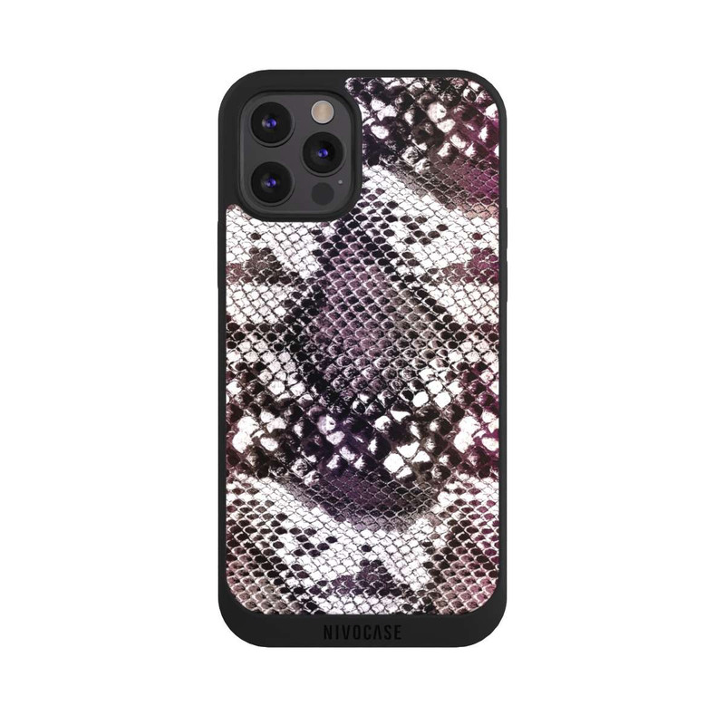 iPhone 12 Pro Max NIVOpure motif en peau de serpent