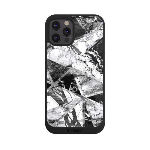 Apple iPhone 12 Pro Max NIVOpure Carreaux de marbre monochrome