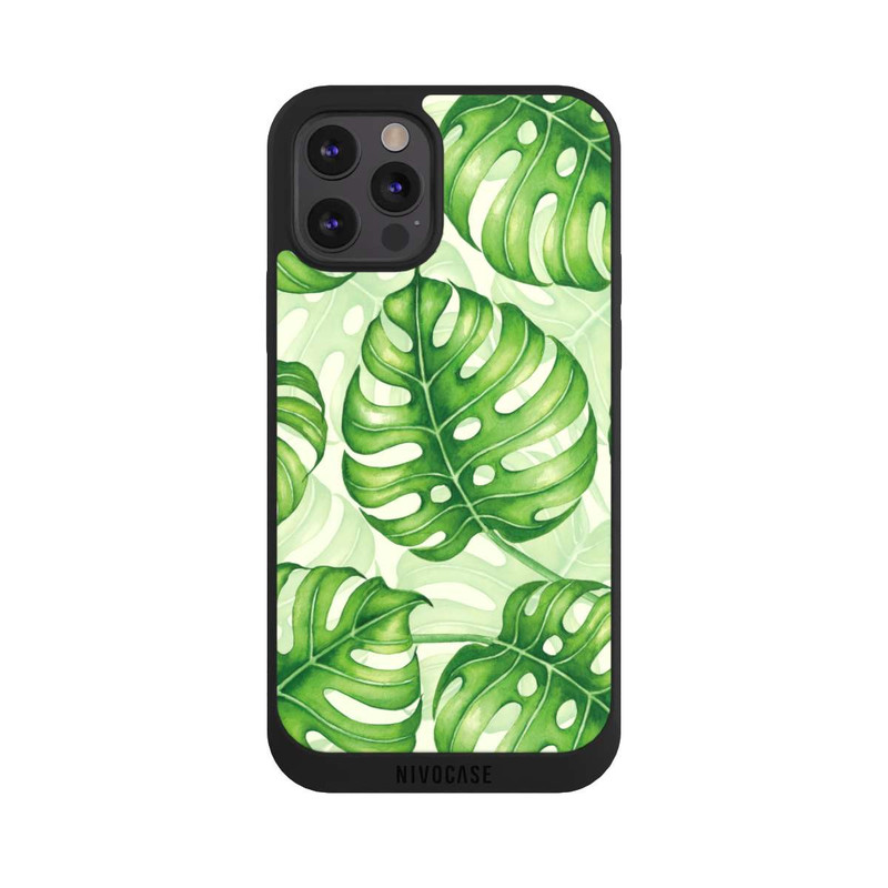 iPhone 12 Pro Max NIVOpure Joli motif de feuilles de palmier