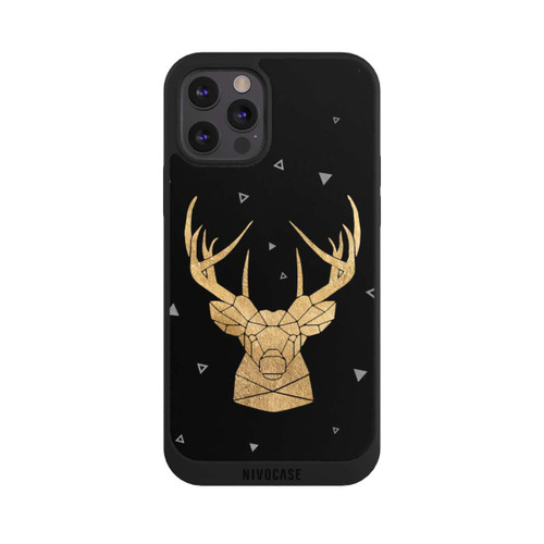 Apple iPhone 12 Pro Max NIVOpure Cerf et bois géométriques