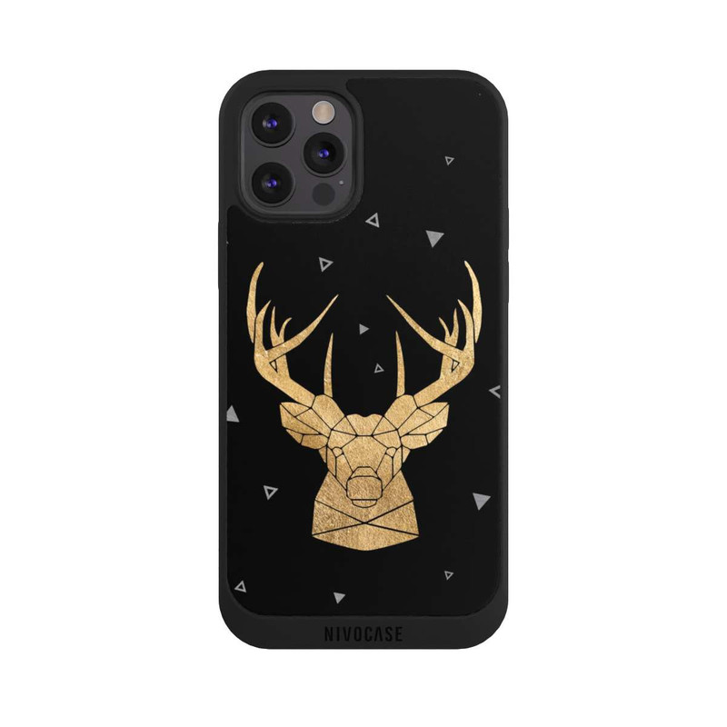 iPhone 12 Pro Max NIVOpure Cerf et bois géométriques