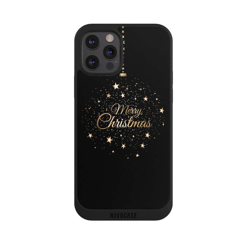 iPhone 12 Pro Max NIVOpure Merry Christmas Gold Stars
