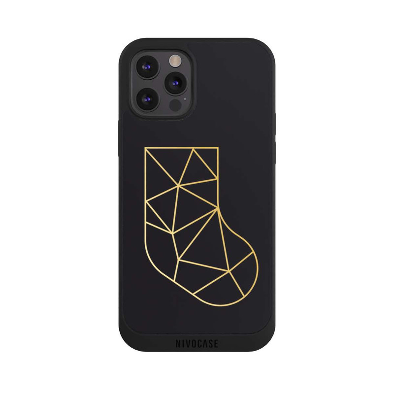 iPhone 12 Pro Max NIVOpure Chaussette polygonale dorée