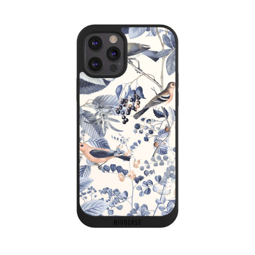 Apple iPhone 12 Pro Max NIVOpure Vögel und Beeren in Beige
