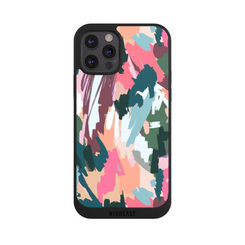 Apple iPhone 12 Pro Max NIVOpure Abstrait Artistique Texture Rose