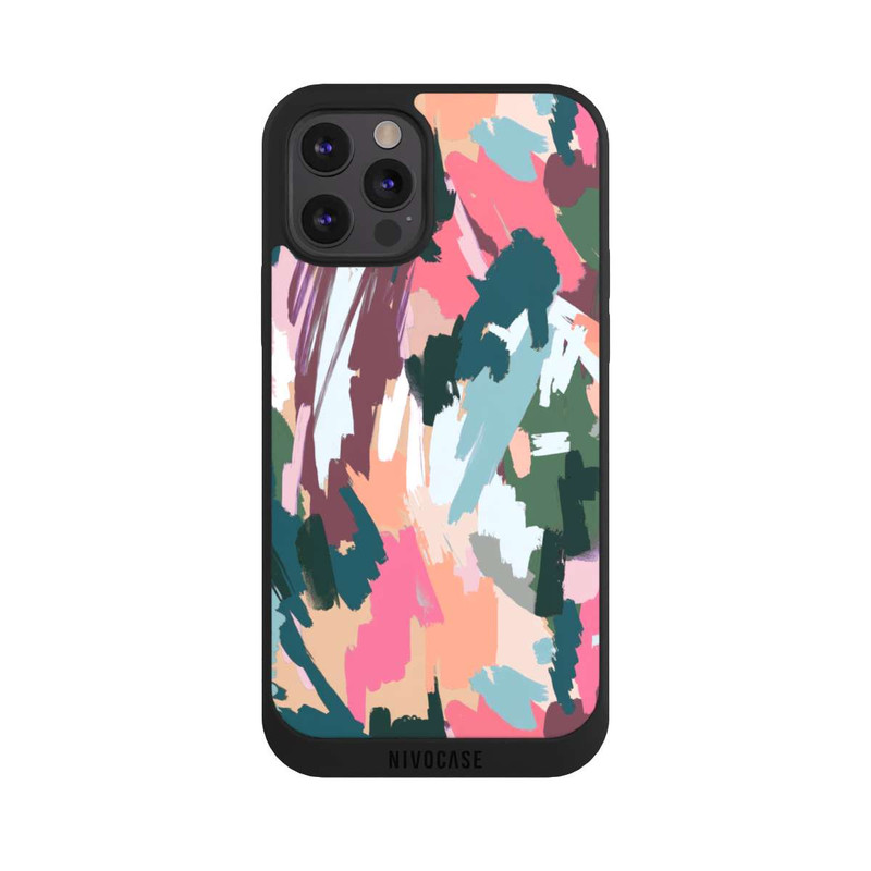iPhone 12 Pro Max NIVOpure Abstrakte künstlerische Textur Rosa