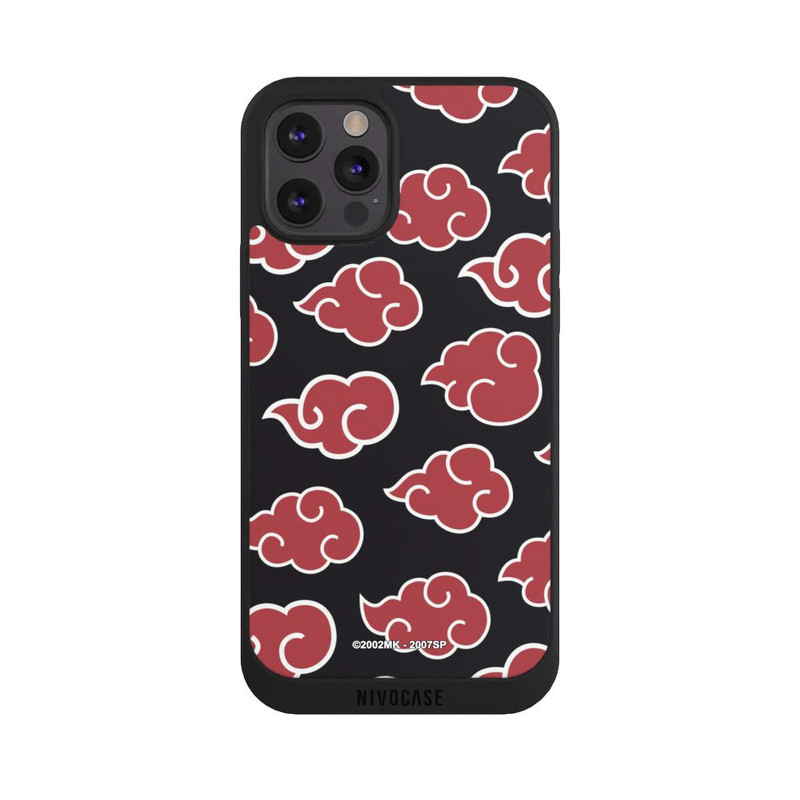 iPhone 12 Pro Max NIVOpure Akatsuki Pattern Black Big