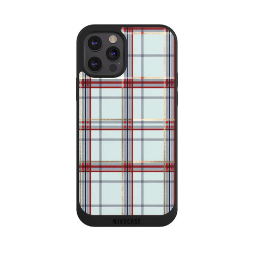 Apple iPhone 12 Pro Max NIVOpure Tartan Bleu