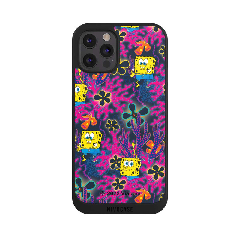 iPhone 12 Pro Max NIVOpure Bob L'Éponge - Corail Pattern