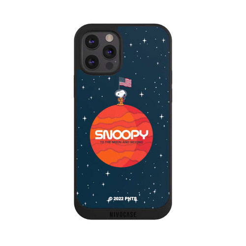 Apple iPhone 12 Pro Max NIVOpure Snoopy Voyageur de l'espace Orange