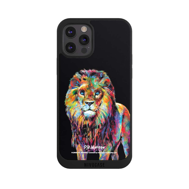 iPhone 12 Pro Max NIVOpure Löwe Bunte Kunst von P.D. Moreno