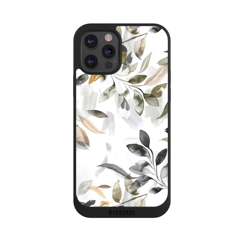 iPhone 12 Pro Max NIVOpure Feuilles neutres à l’aquarelle