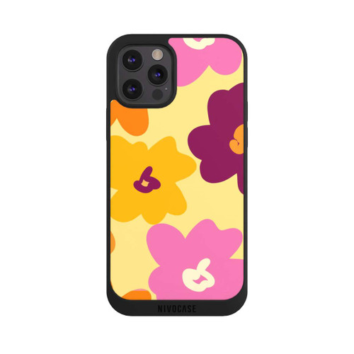 Apple iPhone 12 Pro Max NIVOpure Fleurs Colorées Rétro