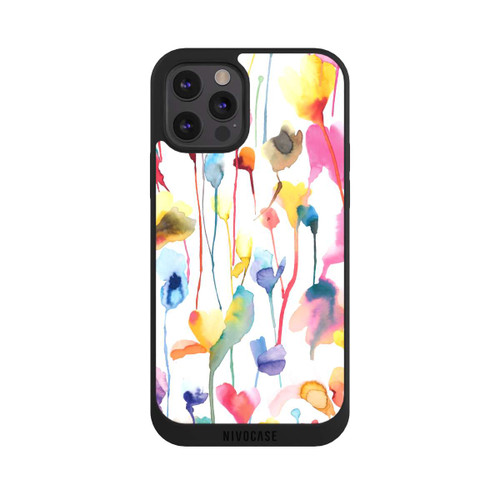 Apple iPhone 12 Pro Max NIVOpure Aquarell Wildblumen bunt