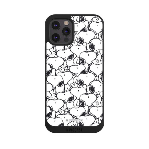 Apple iPhone 12 Pro Max NIVOpure Snoopy Pattern Noir &amp; Blanc