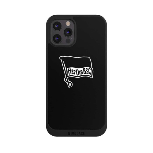 Apple iPhone 12 Pro Max NIVOpure Hertha BSC Schwarzer Hintergrund