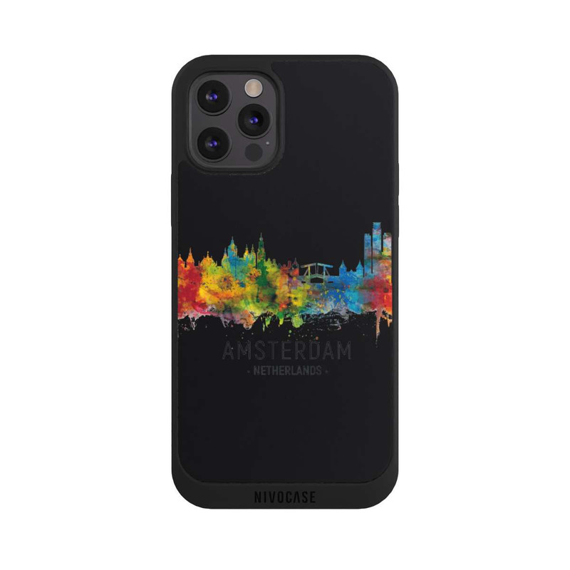 iPhone 12 Pro Max NIVOpure Amsterdam Niederlande Skyline Schwarz