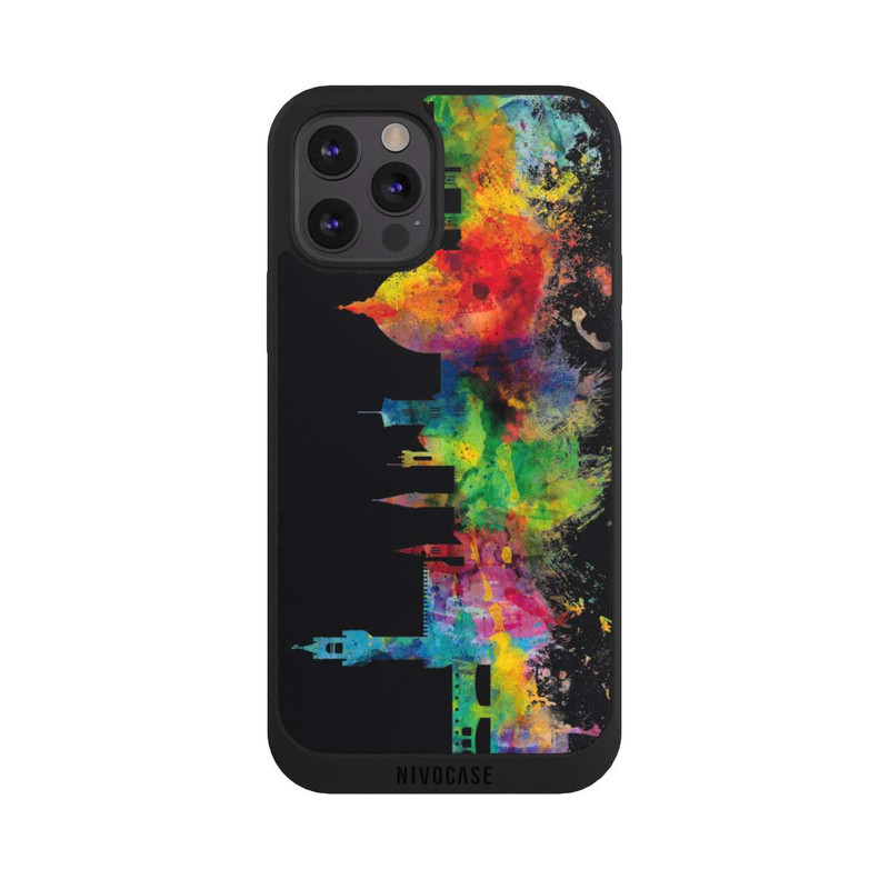 iPhone 12 Pro Max NIVOpure Skyline von Florenz Italien Schwarz