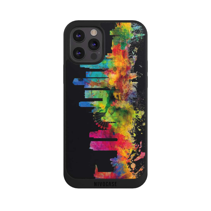 iPhone 12 Pro Max NIVOpure Ligne d'horizon de Singapour noire
