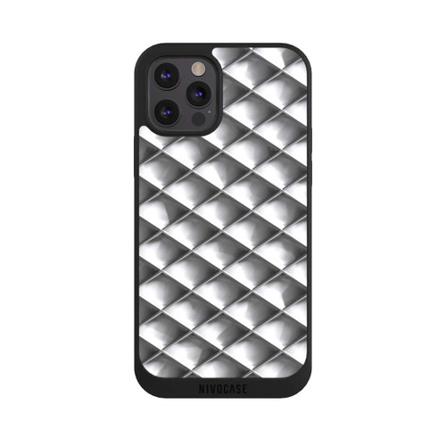 Apple iPhone 12 Pro Max NIVOpure Carrés argentés Glamour