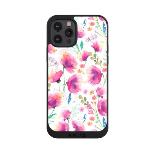 Apple iPhone 12 Pro Max NIVOpure Coquelicots abstraits aquarelle
