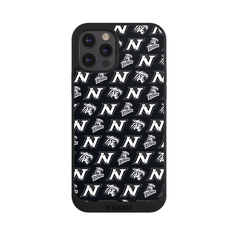 iPhone 12 Pro Max NIVOpure Nürnberg Ice Tigers Pattern Black