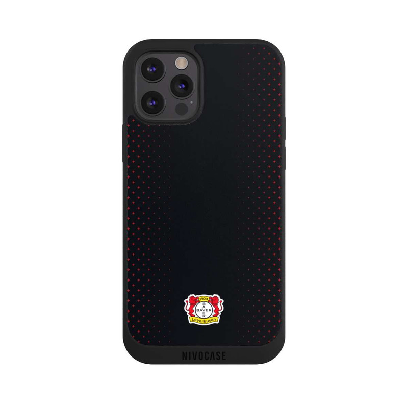 iPhone 12 Pro Max NIVOpure Bayer 04 Leverkusen Schwarz mit Muster