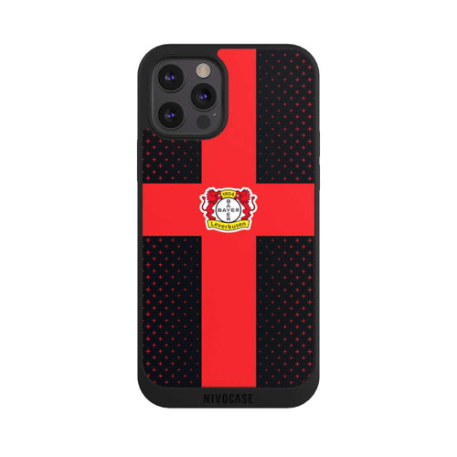 Apple iPhone 12 Pro Max NIVOpure Bayer 04 Leverkusen Rotes Kreuz auf Schwarz