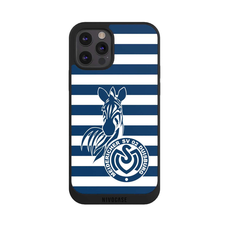 iPhone 12 Pro Max NIVOpure MSV Duisburg Blau Weiß