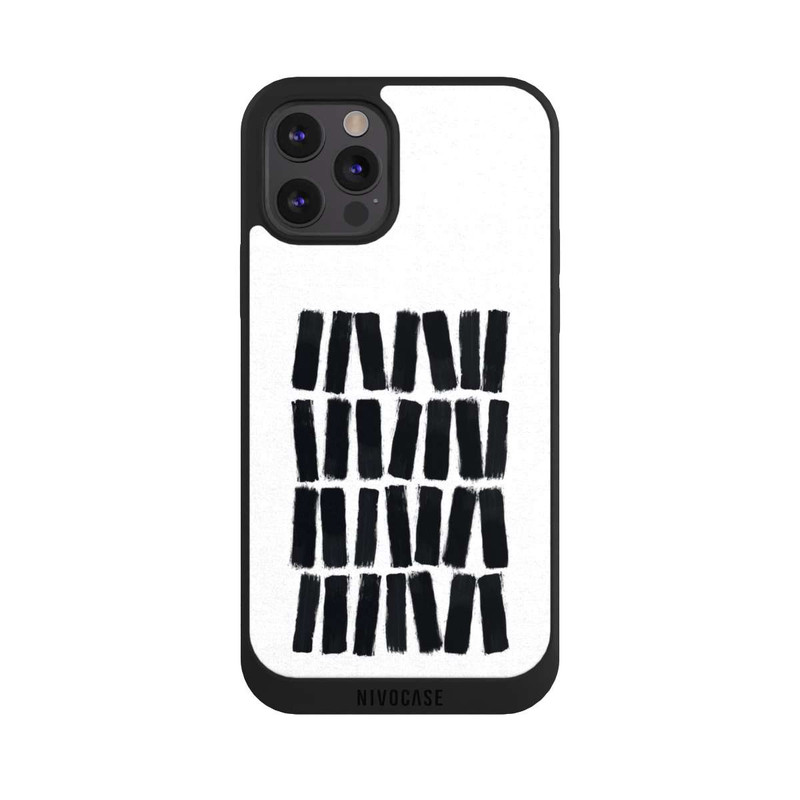 iPhone 12 Pro Max NIVOpure Coups de pinceau noirs
