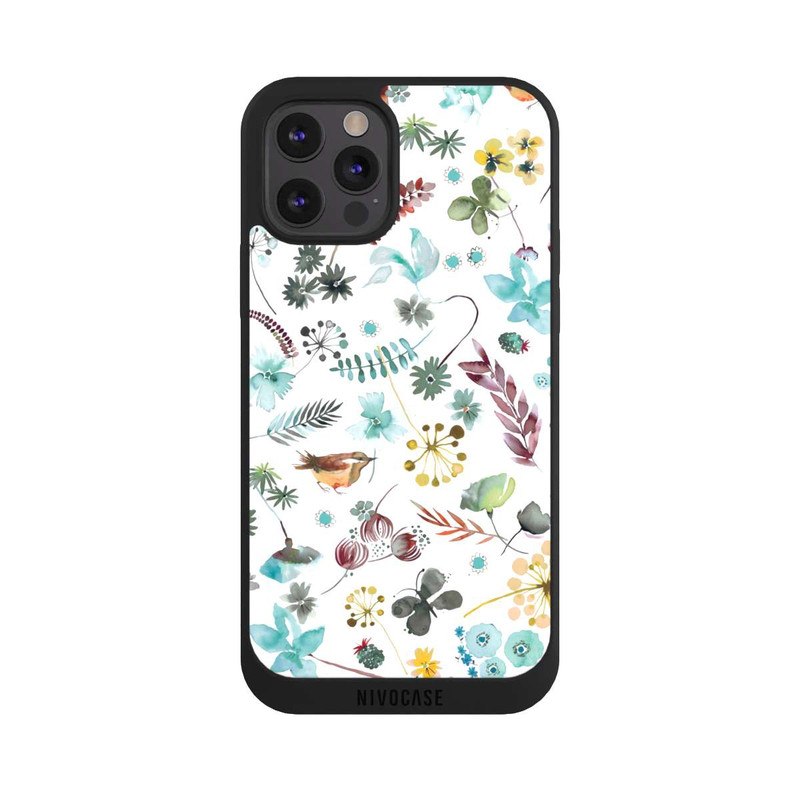 iPhone 12 Pro Max NIVOpure Papillon botanique Nature Bleu