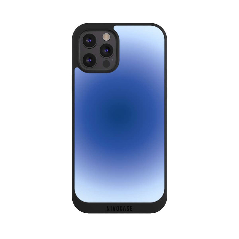 iPhone 12 Pro Max NIVOpure Aura bleu cercle