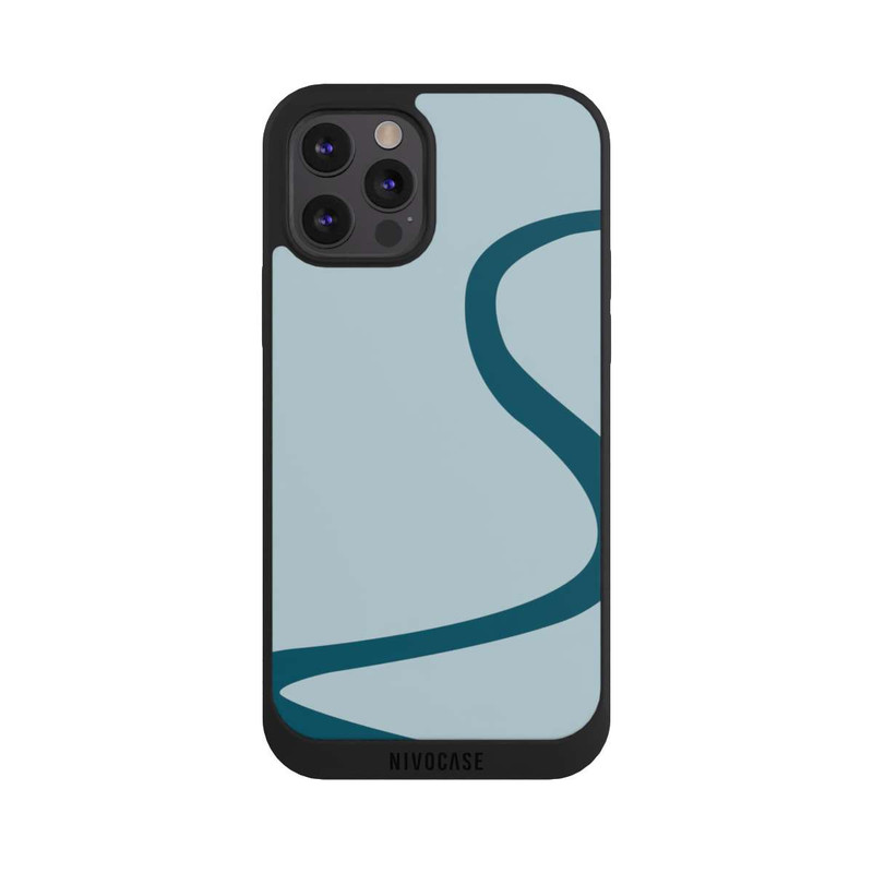 iPhone 12 Pro Max NIVOpure Trendy Blaue Linie