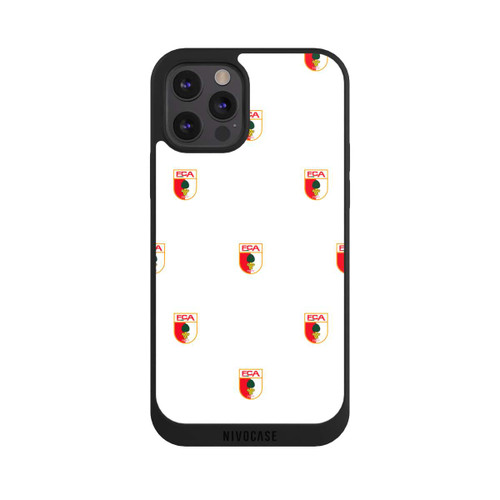 Apple iPhone 12 Pro Max NIVOpure FCA Logo Muster Weiß