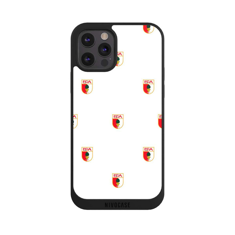 iPhone 12 Pro Max NIVOpure FCA Logo Muster Weiß