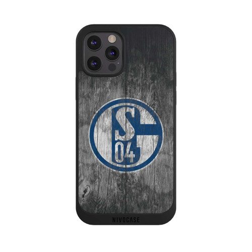 Apple iPhone 12 Pro Max NIVOpure Schalke 04 Holz Look