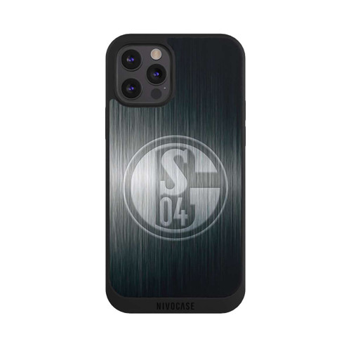 Apple iPhone 12 Pro Max NIVOpure Schalke 04 Metall Look