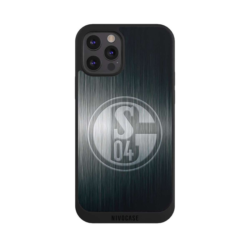 iPhone 12 Pro Max NIVOpure Schalke 04 Metall Look