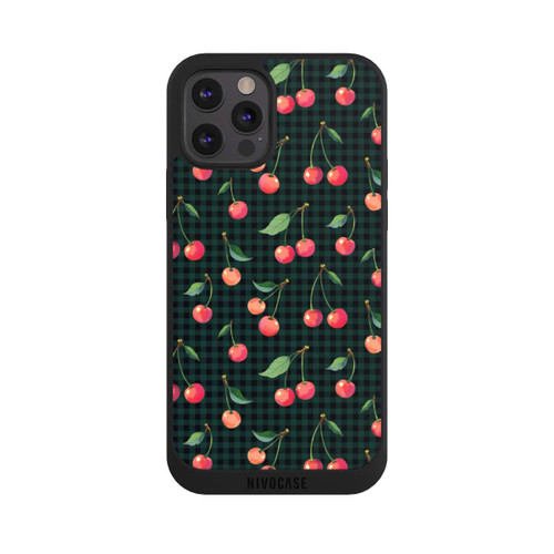 Apple iPhone 12 Pro Max NIVOpure Cherries and Green Gingham