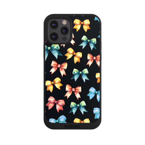 Apple iPhone 12 Pro Max NIVOpure Rainbow Bows Black