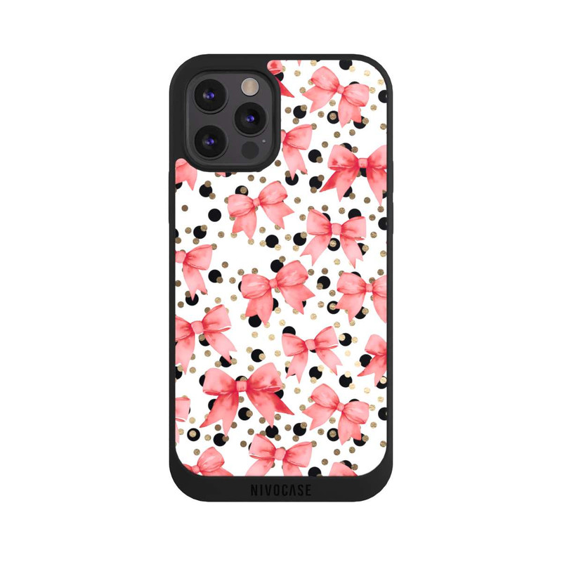 iPhone 12 Pro Max NIVOpure Red Bows and Polka Dots