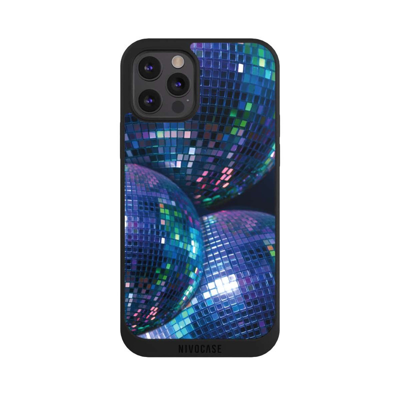 iPhone 12 Pro Max NIVOpure Discokugel Blau Schwarz Partytime mit KI