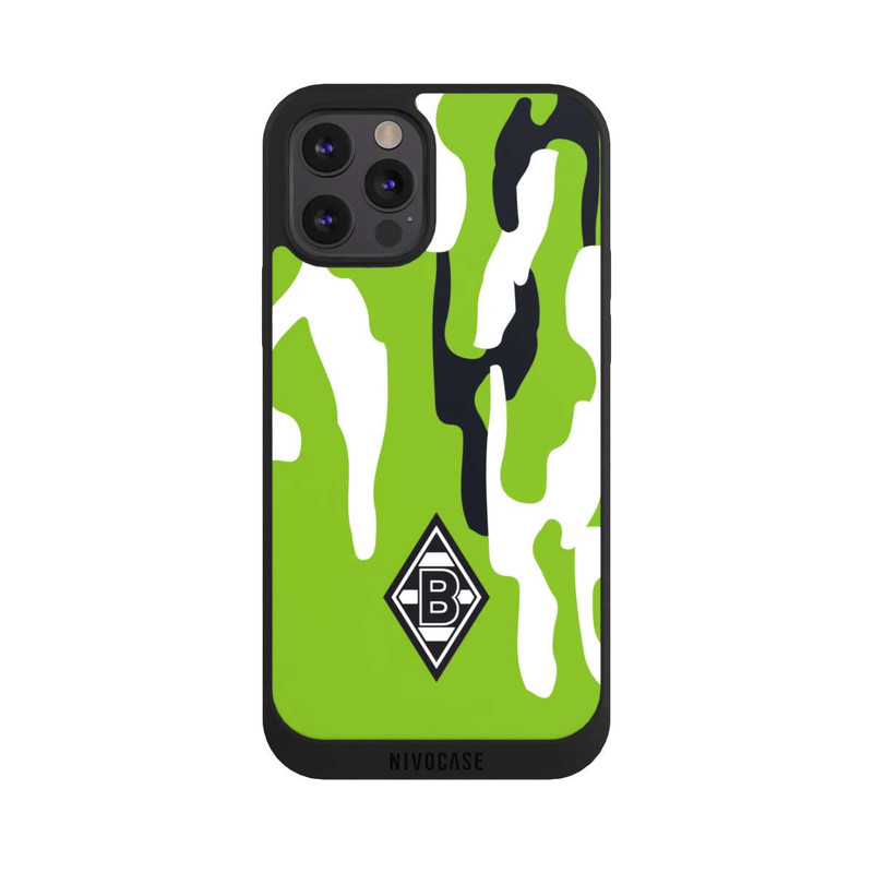 iPhone 12 Pro Max NIVOpure Borussia Raute Grün Weiß Schwarz
