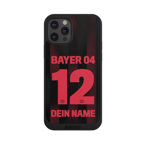 Apple iPhone 12 Pro Max NIVOpure Bayer Leverkusen Trikot Personalisierbar 25-26