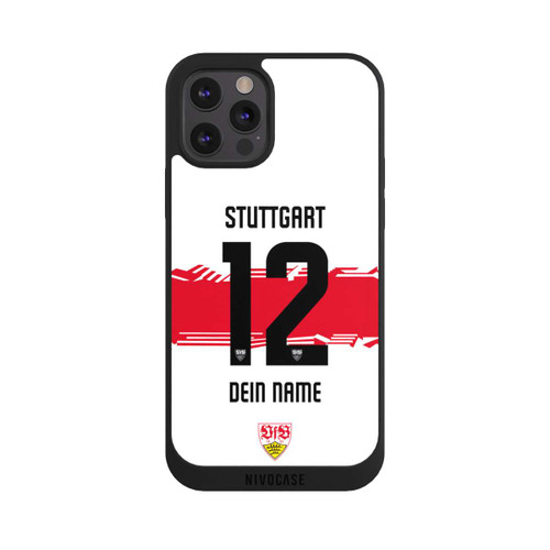 Apple iPhone 12 Pro Max NIVOpure VfB Stuttgart Trikot Personalisierbar 25-26