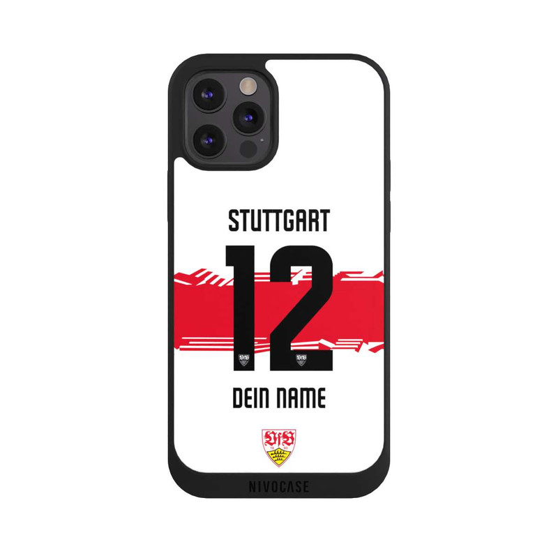 iPhone 12 Pro Max NIVOpure VfB Stuttgart Trikot Personalisierbar 25-26