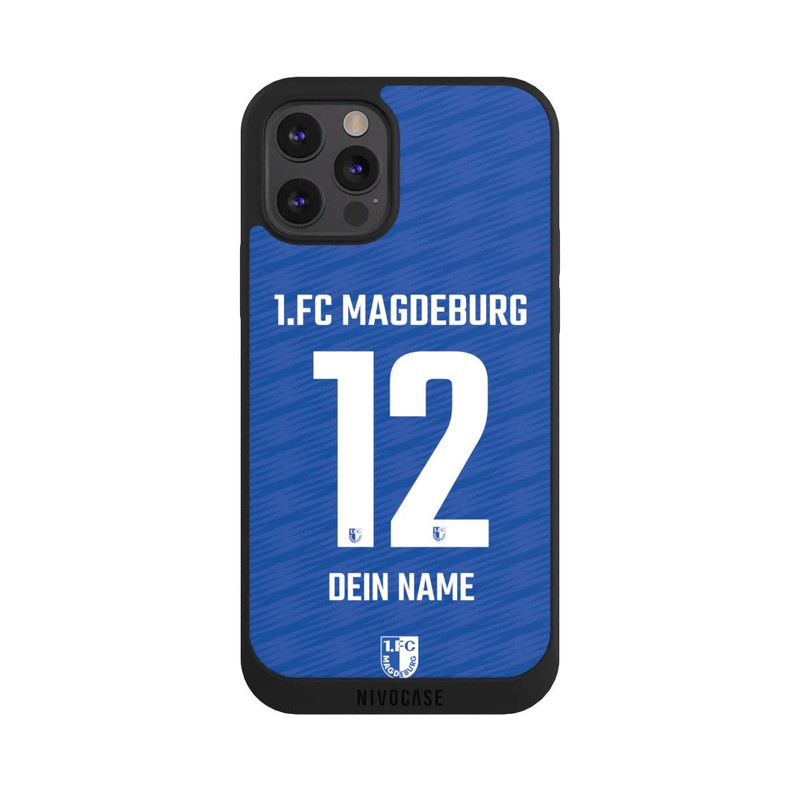 iPhone 12 Pro Max NIVOpure 1. FC Magdeburg Trikot Personalisierbar 25-26