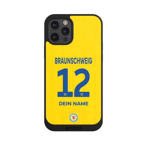 Apple iPhone 12 Pro Max NIVOpure Eintracht Braunschweig Trikot Personalisierbar 25-26