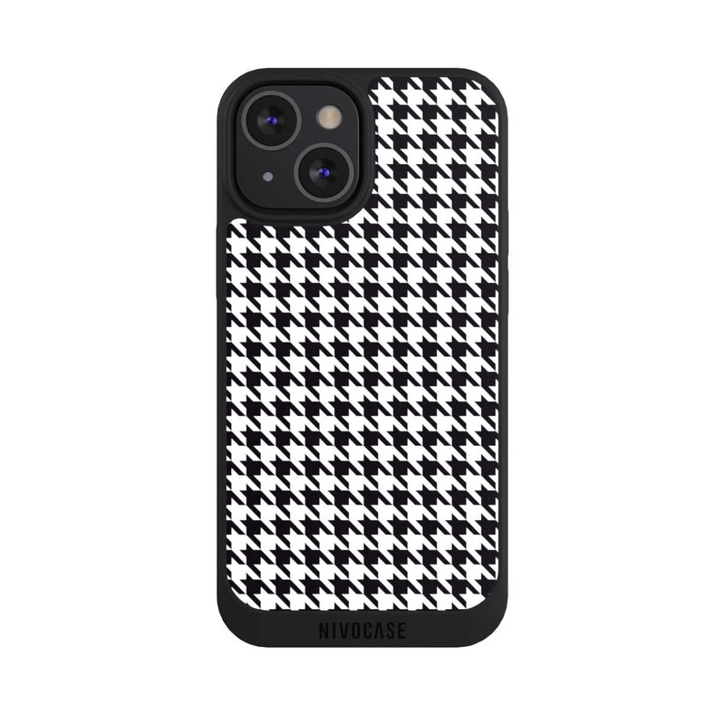 iPhone 13 Mini NIVOpure Houndstooth black-white